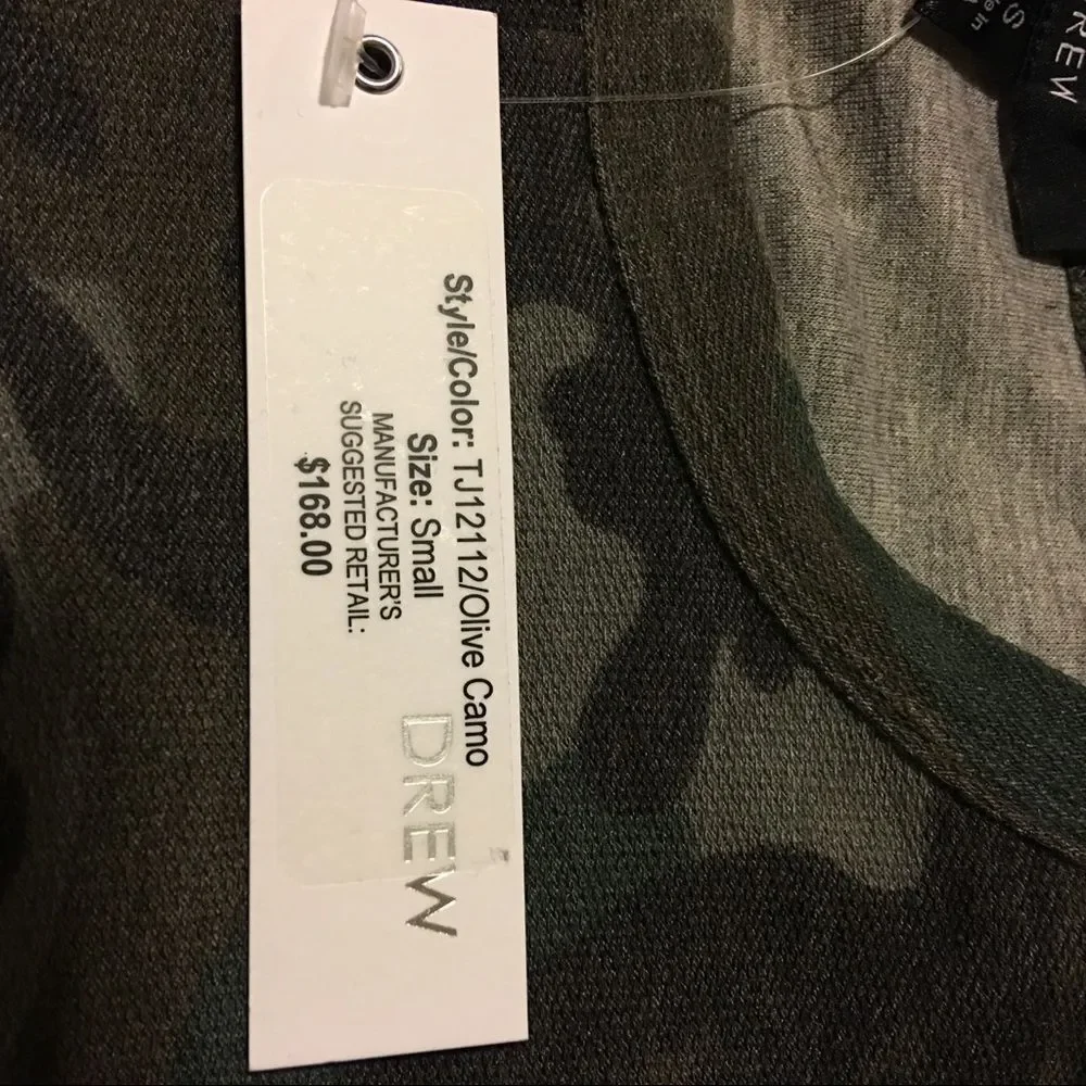 NWT Anthropologie Drew Long Sleeve Camo Tee Sz S - Picture 4 of 6